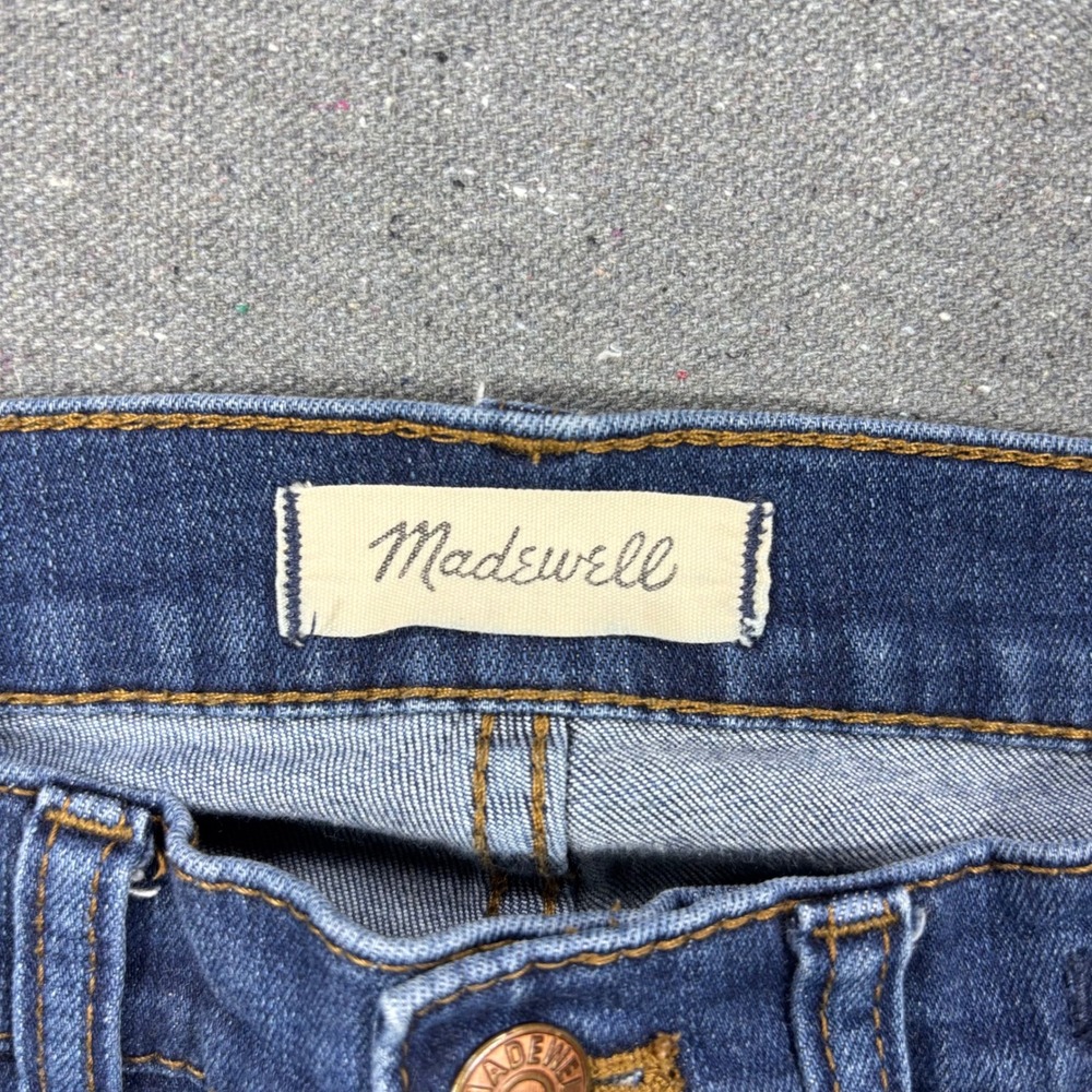 Madewell Skinny Jeans Women 27 Blue High Rise 10 Inch J4624 FA18 Faded Denim - Picture 3 of 8